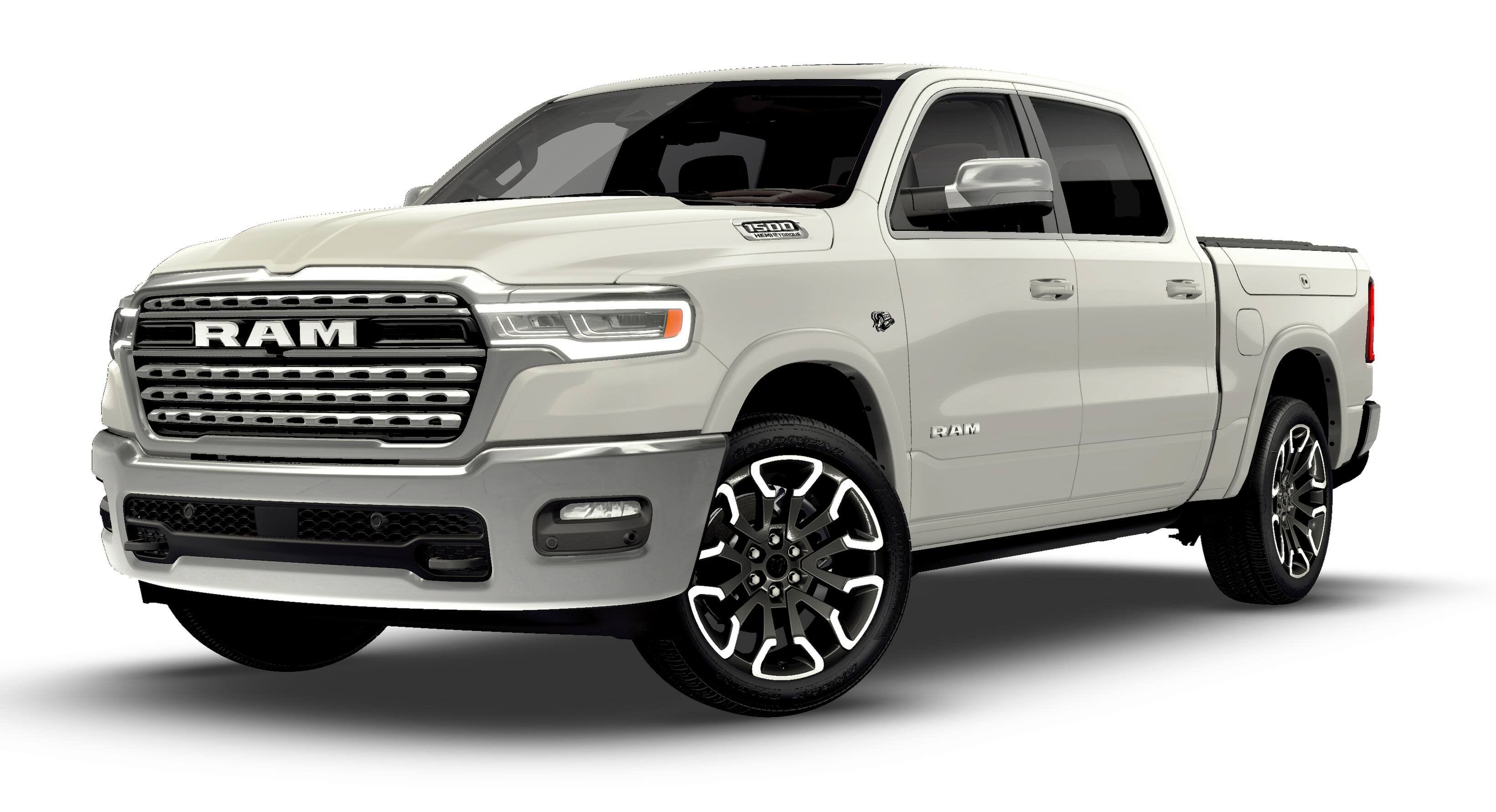 New 2026 Ivory White Tri-Coat Pearl-Coat Exterior Paint RAM Limited Longhorn image 13