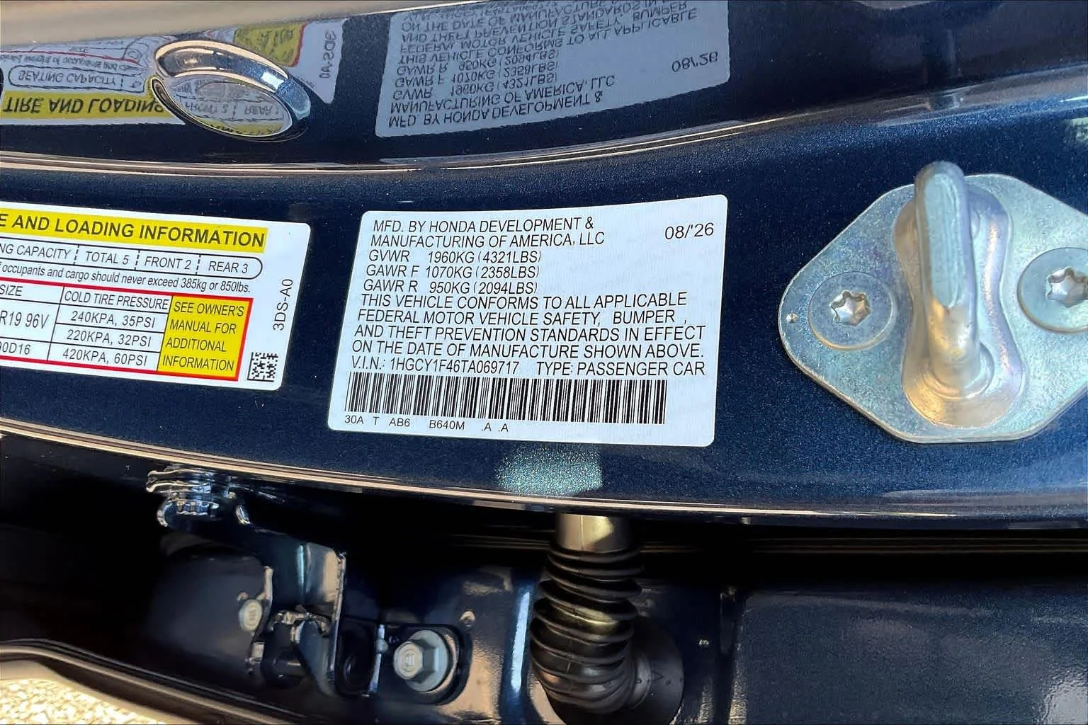 New 2026 Canyon River Blue Metallic Honda SE image 19