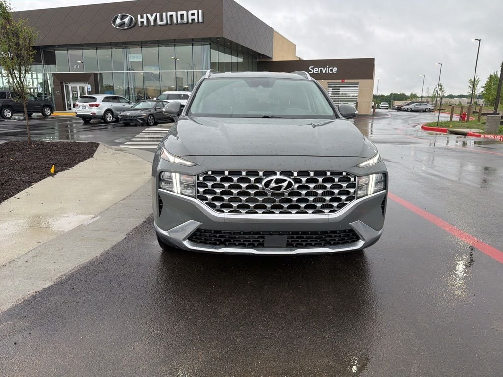 Used 2023 Hyundai Santa Fe Blue with VIN 5NMS2DA10PH001855 for sale in Kansas City