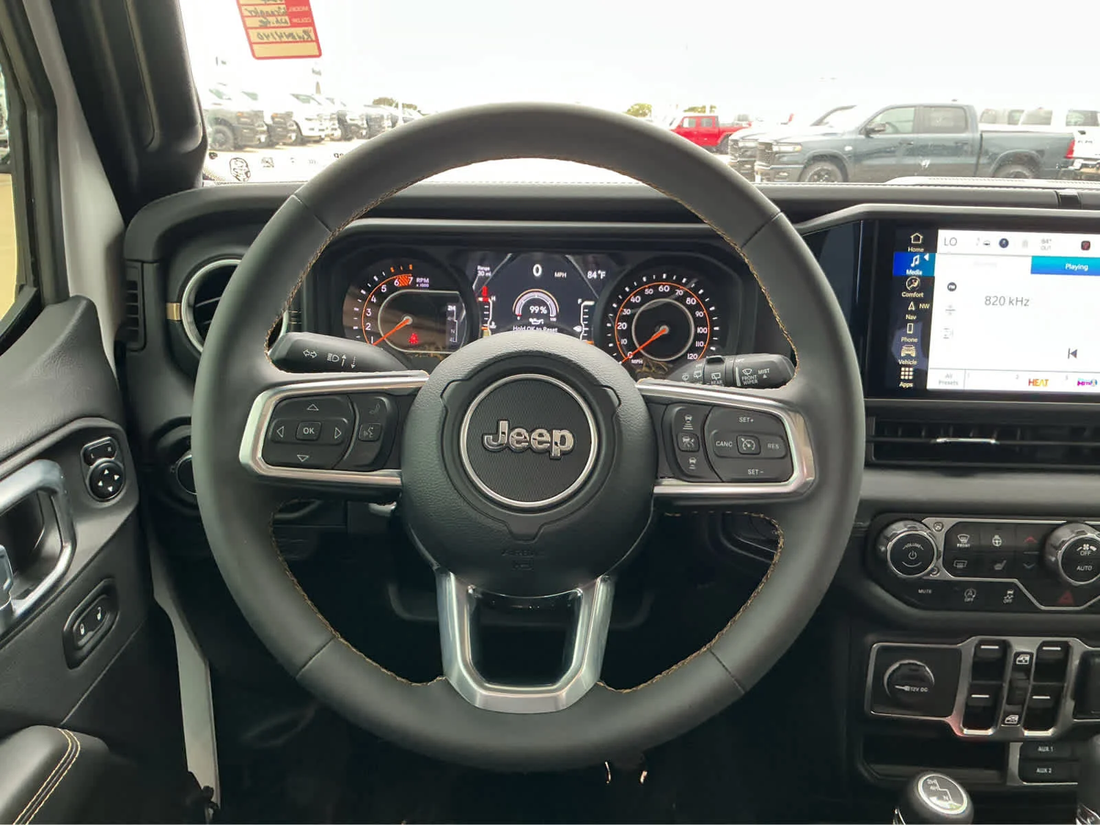 Used 2024 Bright White Clearcoat Jeep Sahara image 24