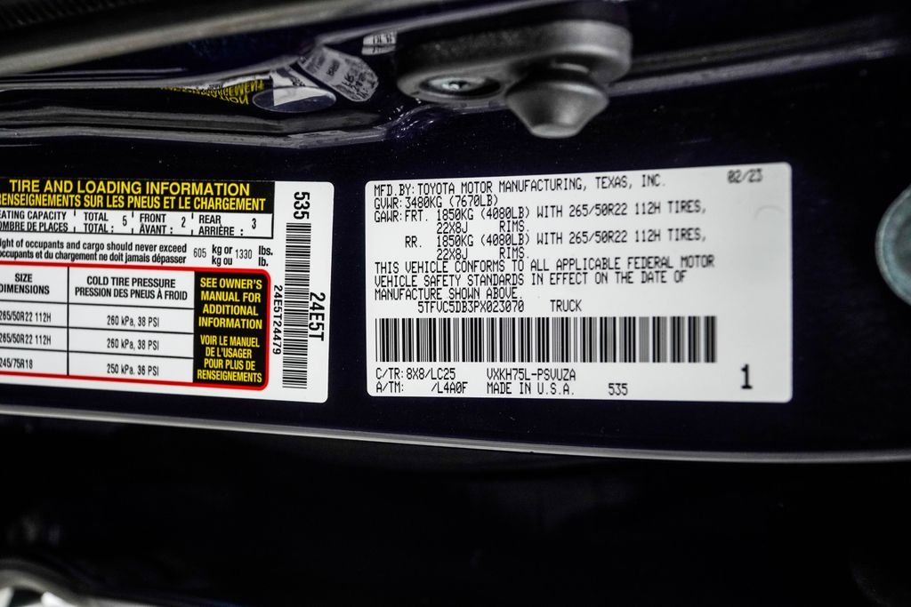 Used 2023 Blue Toyota Capstone image 47