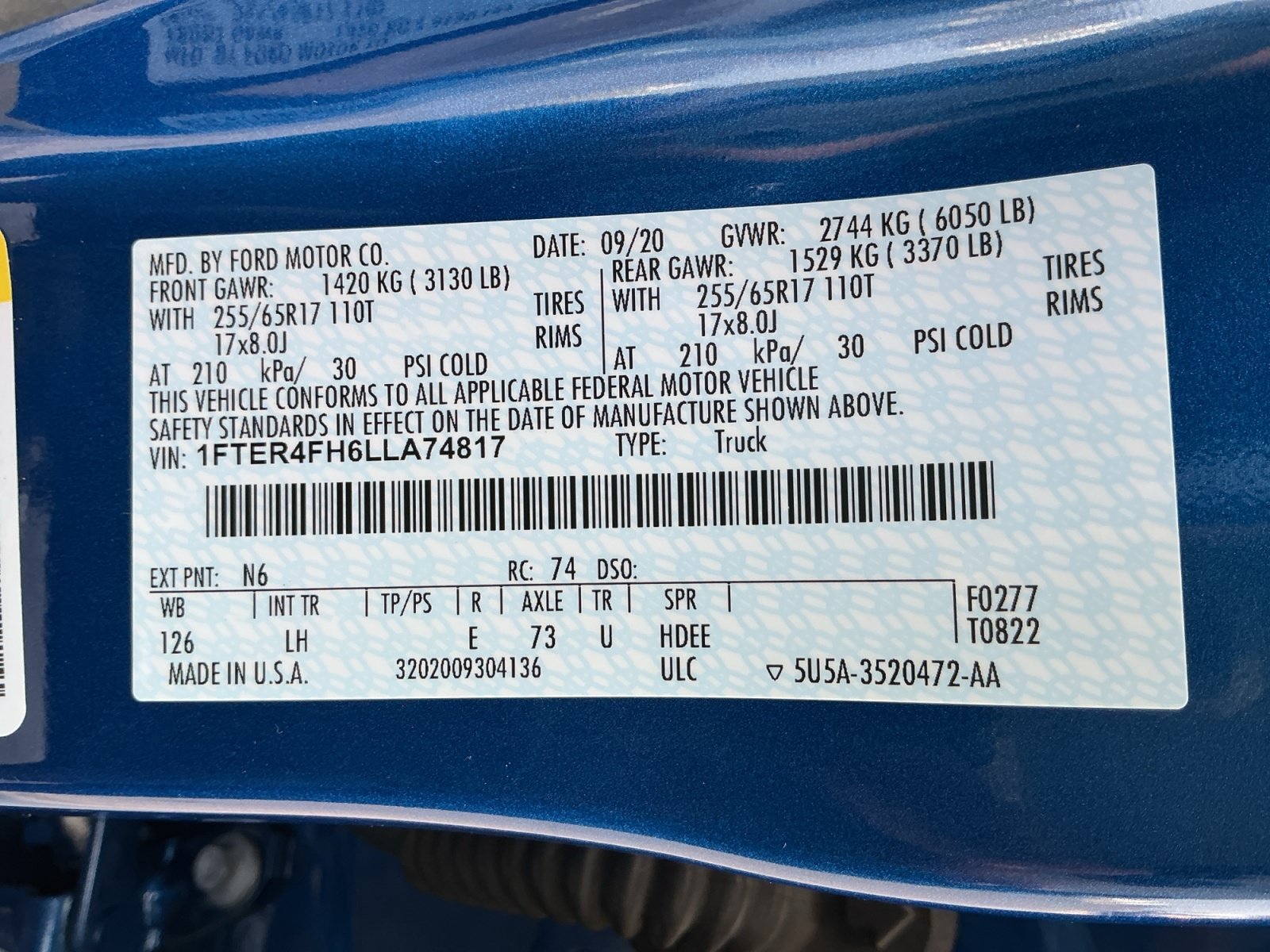 Used 2020 Blue Ford XL image 18