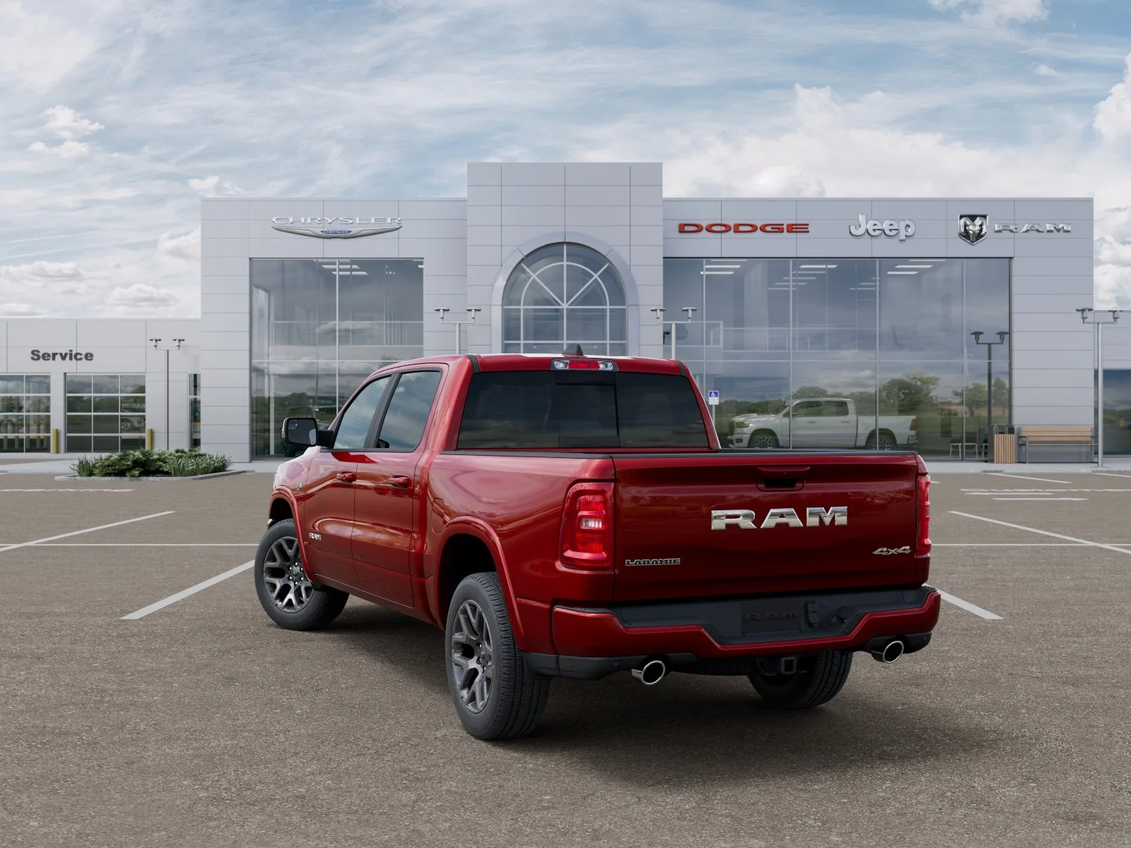 New 2026 Molten Red Pearl-Coat Exterior Paint RAM Laramie image 29