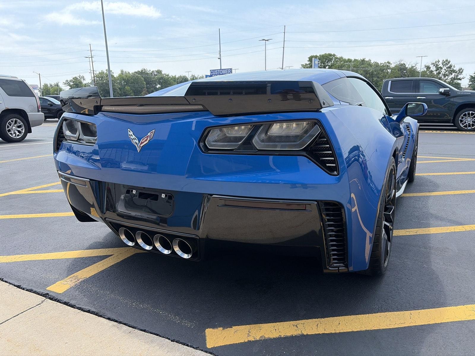Used 2015 LAGUNA BLUE TINTCOAT Chevrolet Z06 3LZ image 3