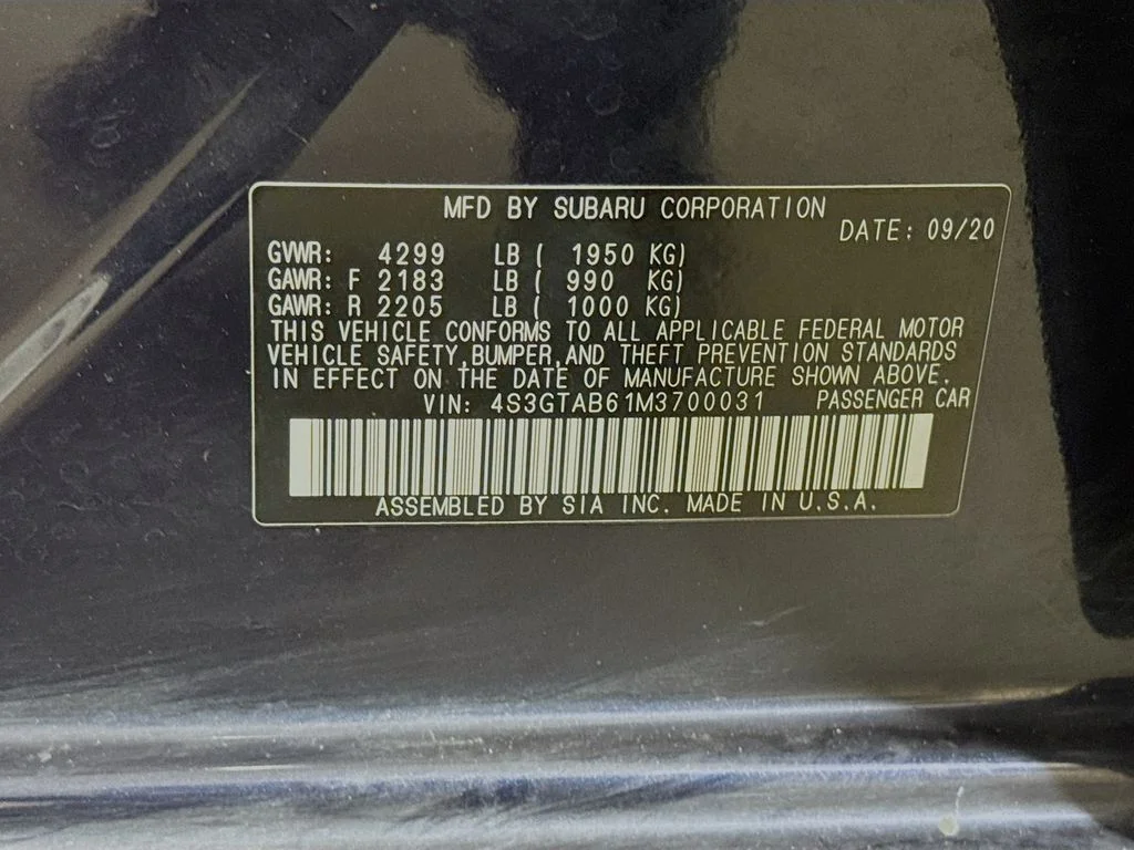 Used 2021 Blue Subaru Base image 38