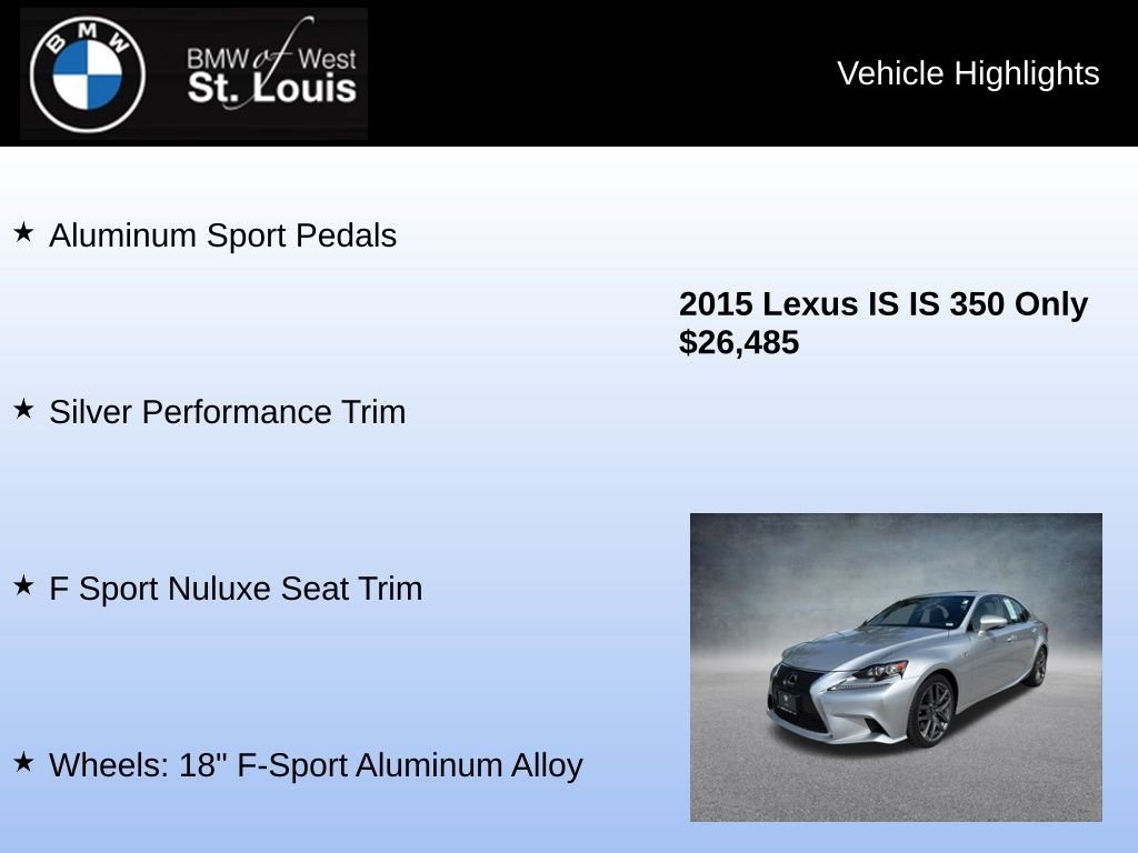 Used 2015 Silver Lexus 350 image 31