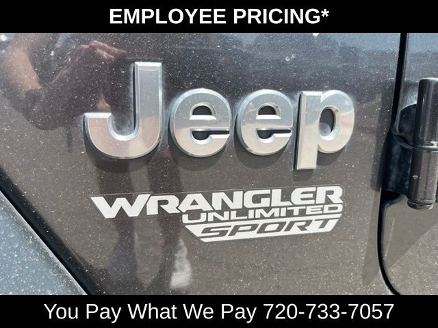 Used 2018 Granite Crystal Clearcoat Metallic Jeep Unlimited Sport S image 13