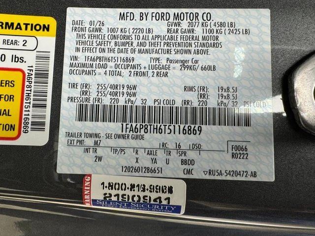 New 2026 Carbonized Gray Metallic Ford EcoBoost® Fastback image 29