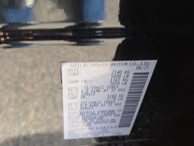 Certified Used 2025 Black Nissan Platinum image 8