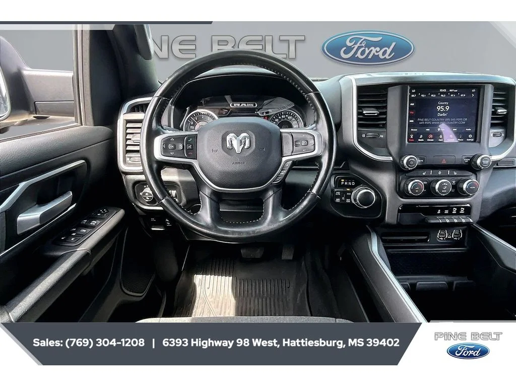 Used 2021 Granite Crystal Clearcoat Metallic Ram Big Horn image 5