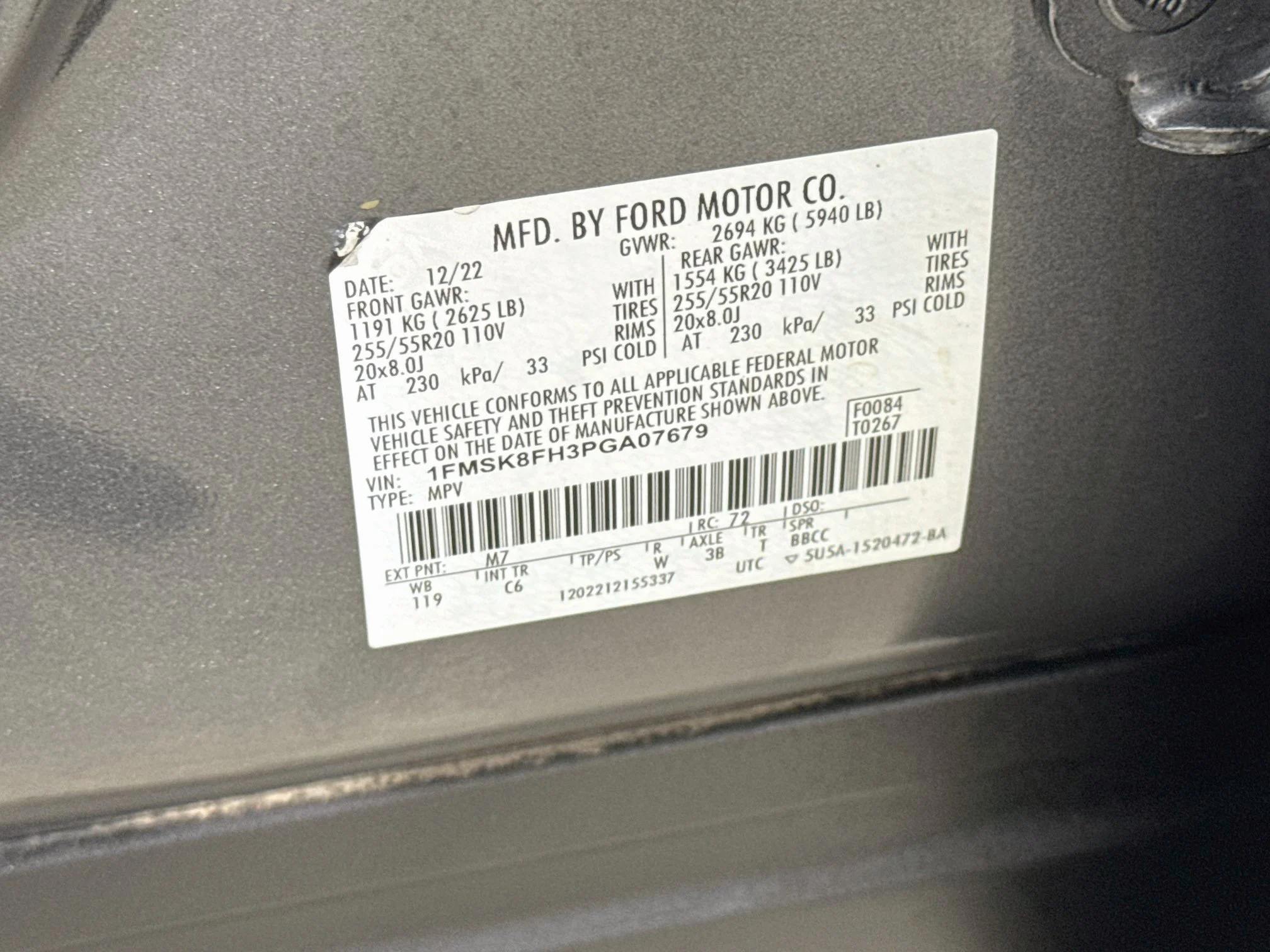 Used 2023 Gray Ford Limited image 34