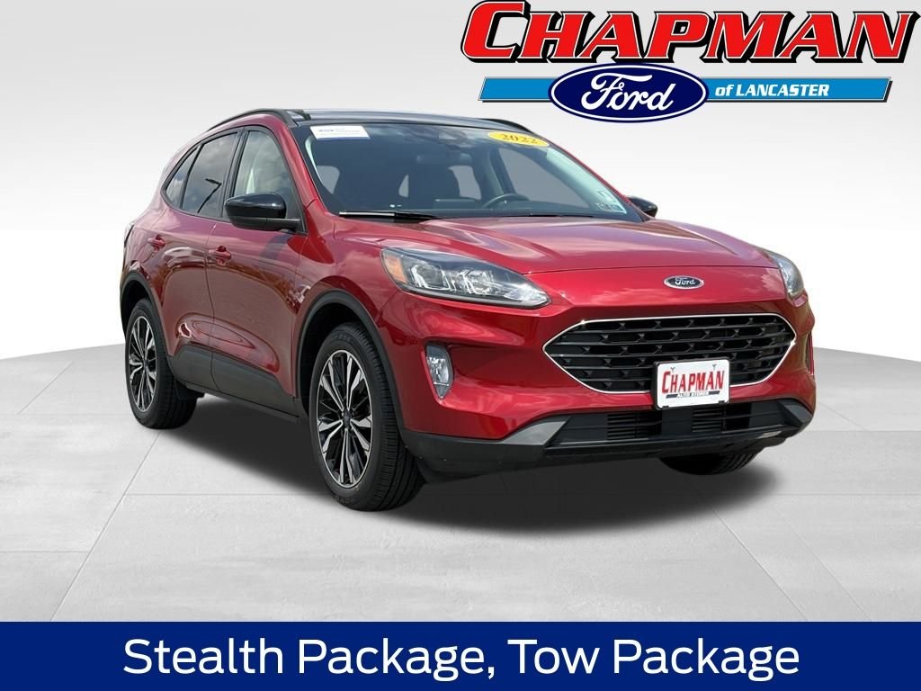 Certified Used 2022 Red Metallic Ford SEL image 1