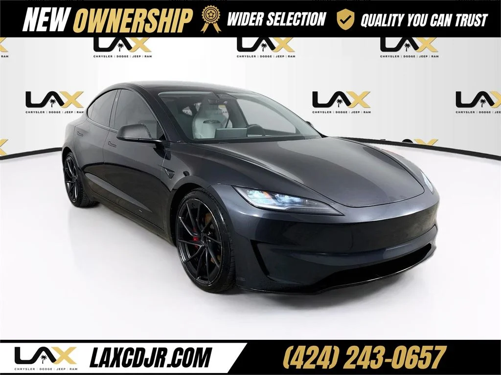 Used 2024 Gray Tesla Performance image 1