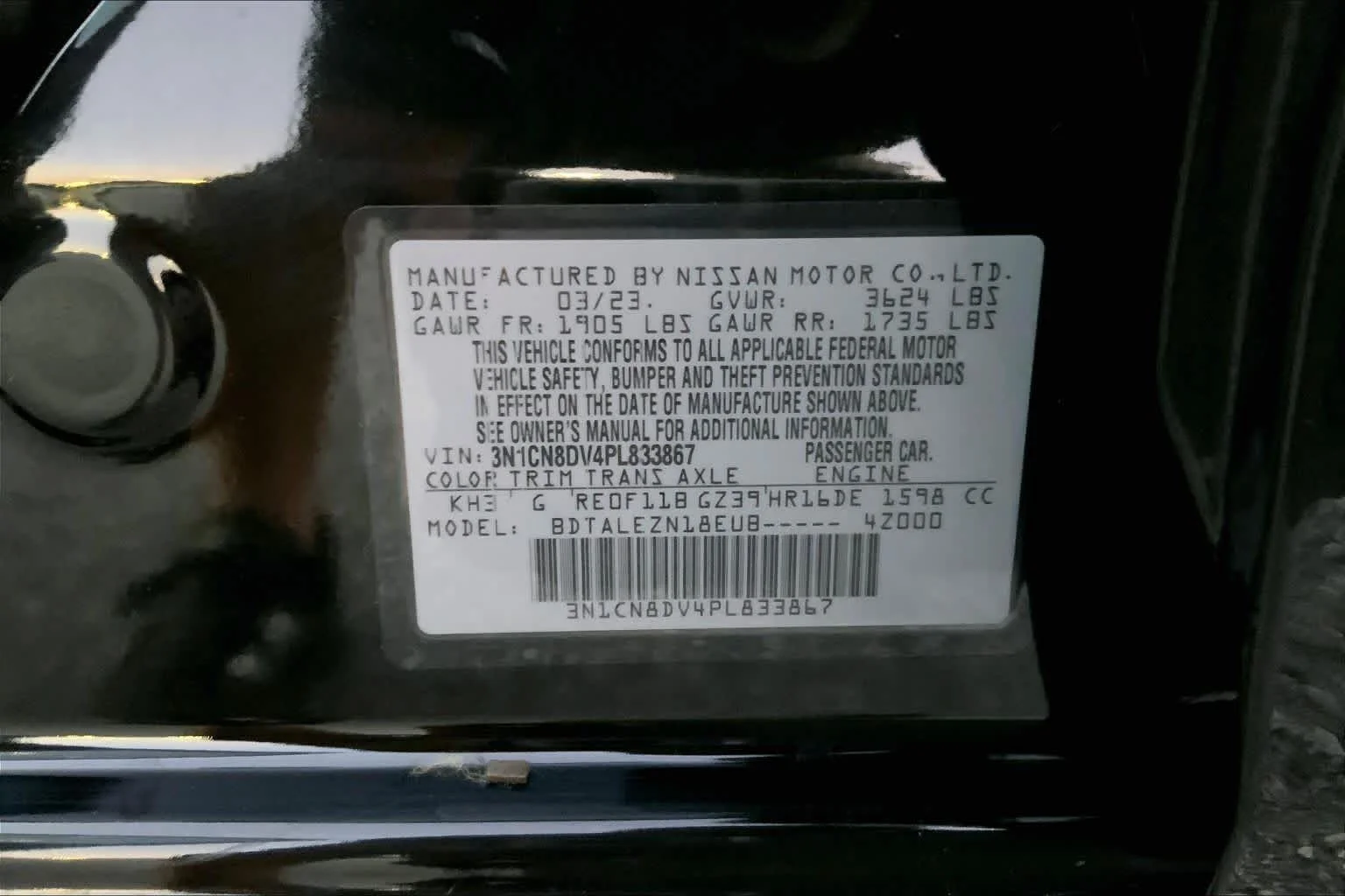 Used 2023 Super Black Nissan S image 29
