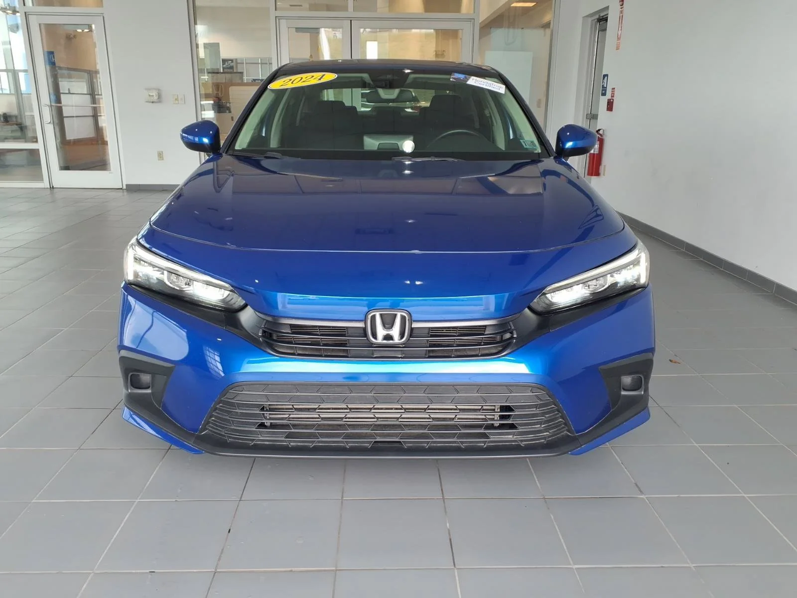 Certified Used 2024 Aegean Blue Metallic Honda EX image 2