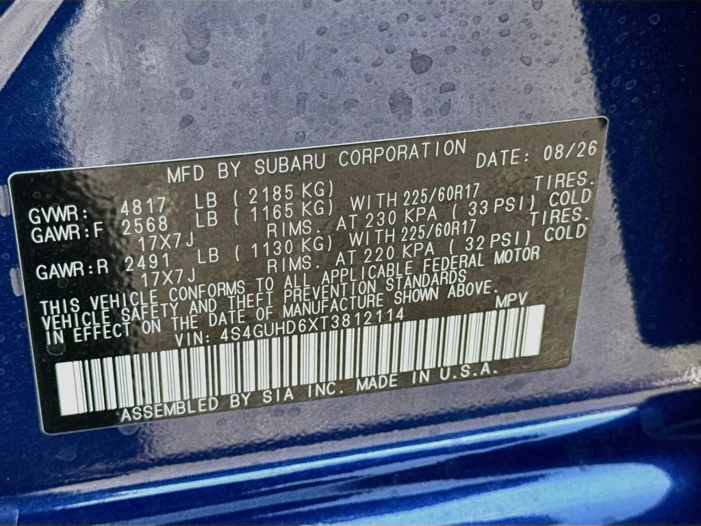 New 2026 Blue Subaru Premium image 38