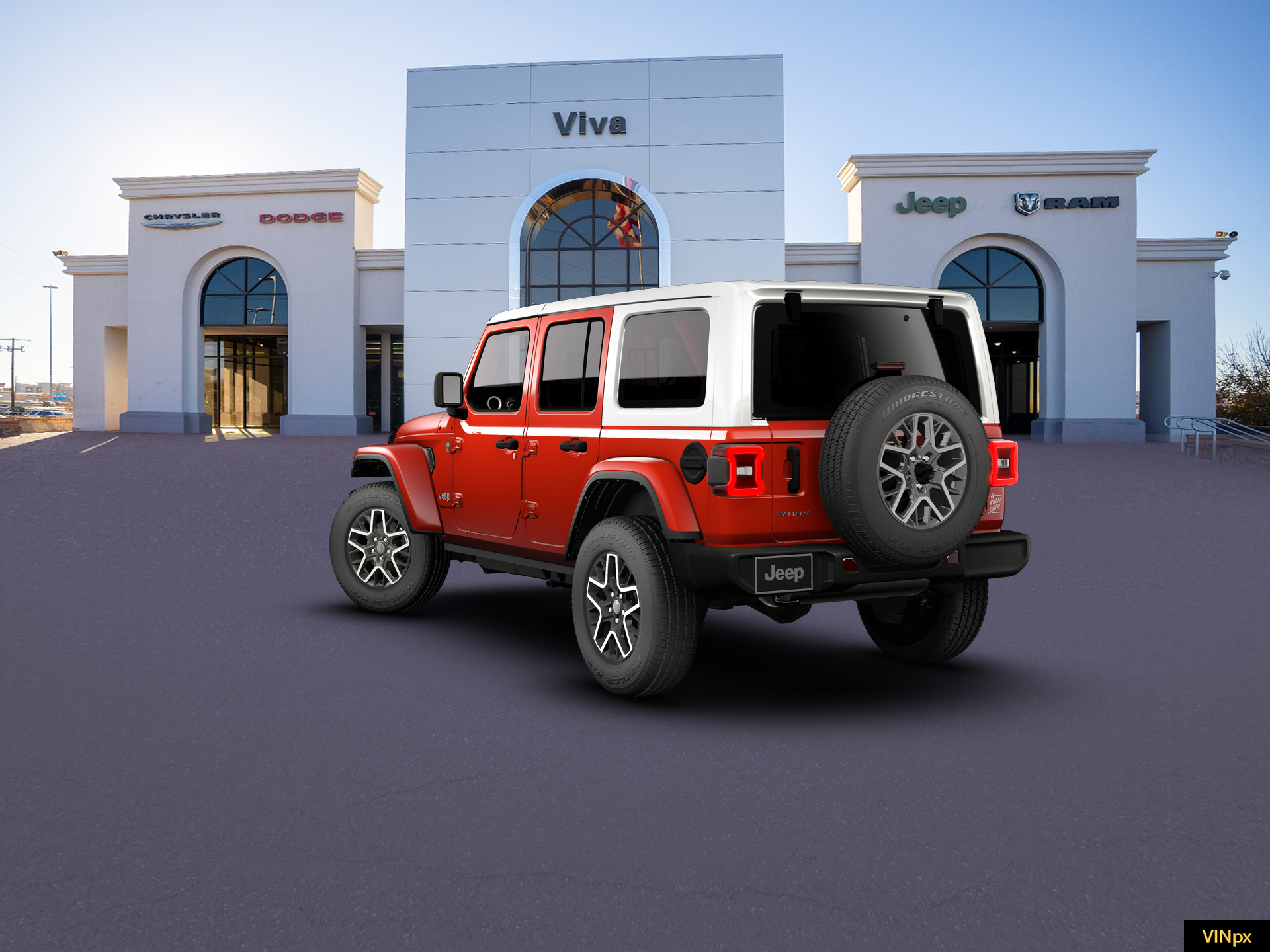 New 2026 Firecracker Red Clear-Coat Exterior Paint Jeep Sahara image 17