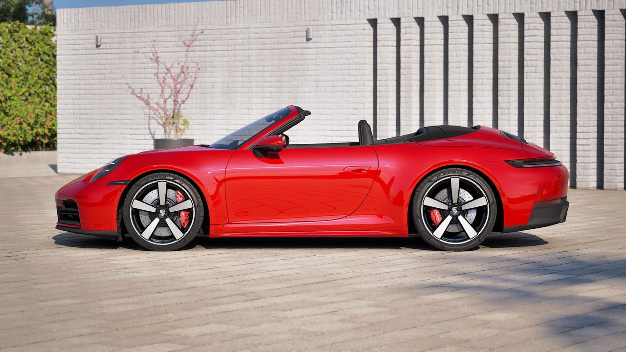 New 2027 Guards Red Porsche Carrera 4S Cabriolet image 2