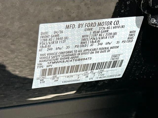New 2026 Black Metallic Ford Tremor image 20