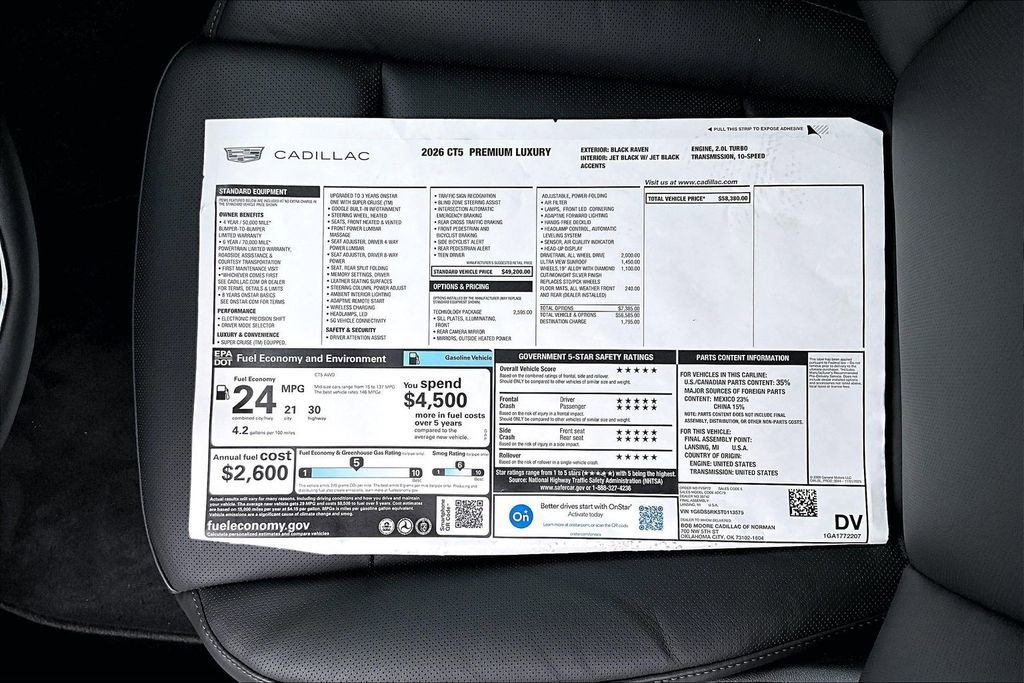 2026 Cadillac CT5 Premium Luxury - Photo 14
