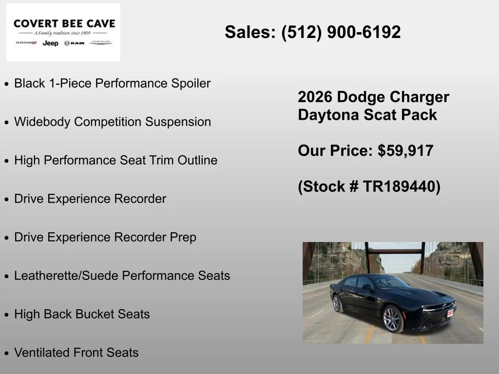 New 2026 Diamond Black Crystal Pearlcoat Dodge R/T Scat Pack image 18