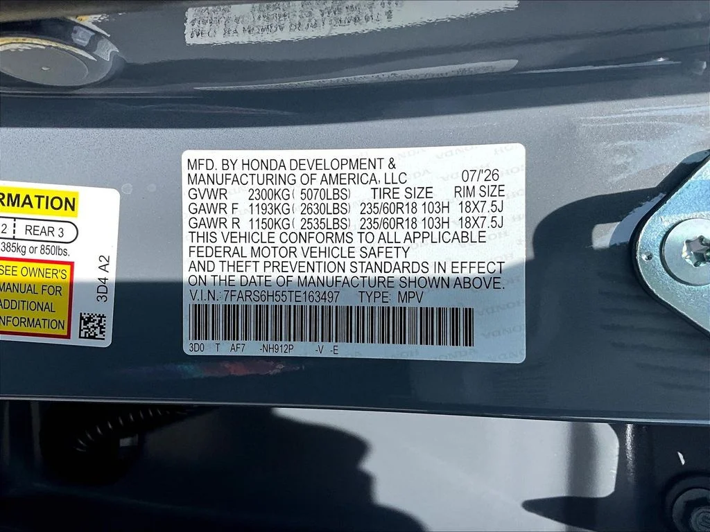New 2026 Urban Gray Pearl Honda AWD Sport Hybrid image 31
