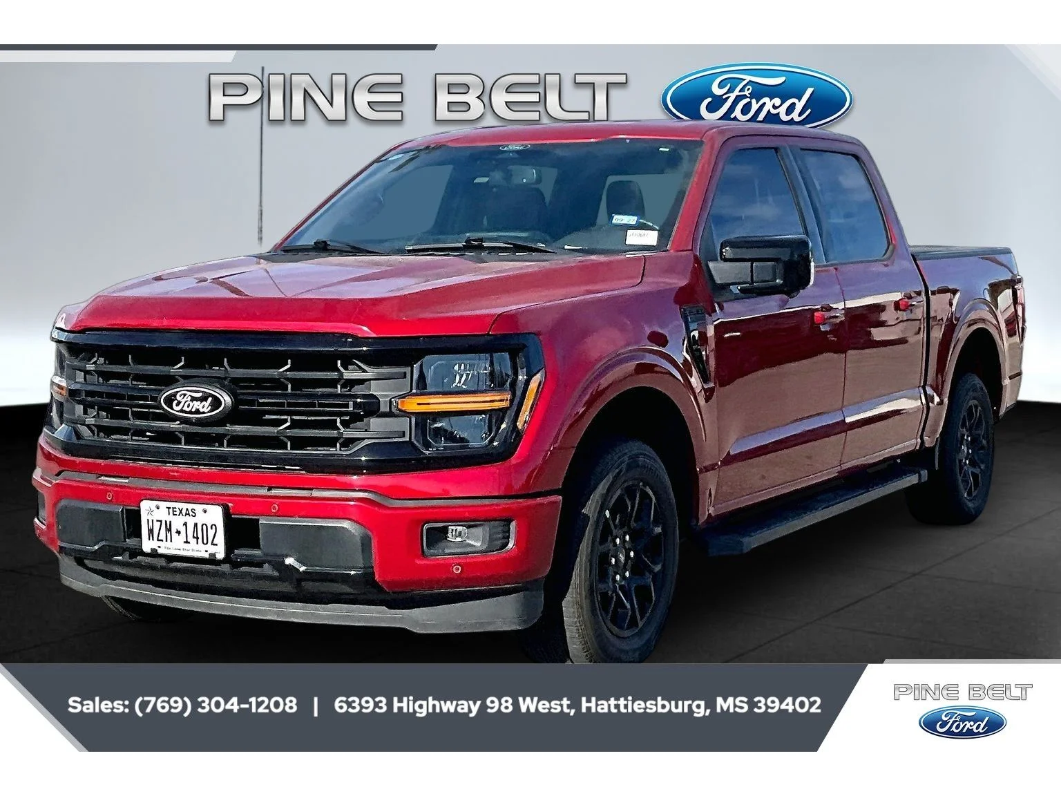 Used 2025 Rapid Red Metallic Tinted Clearcoat Ford XLT image 1