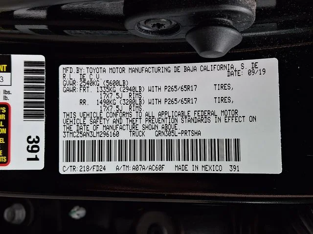Used 2020 Black Toyota TRD Sport image 27