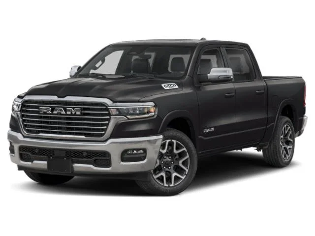 Used 2025 Diamond Black Crystal Pearlcoat Ram Laramie image 1