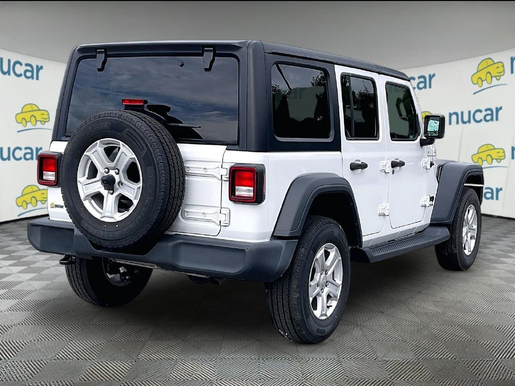 Used 2022 Bright White Clearcoat Jeep Unlimited Sport S image 6