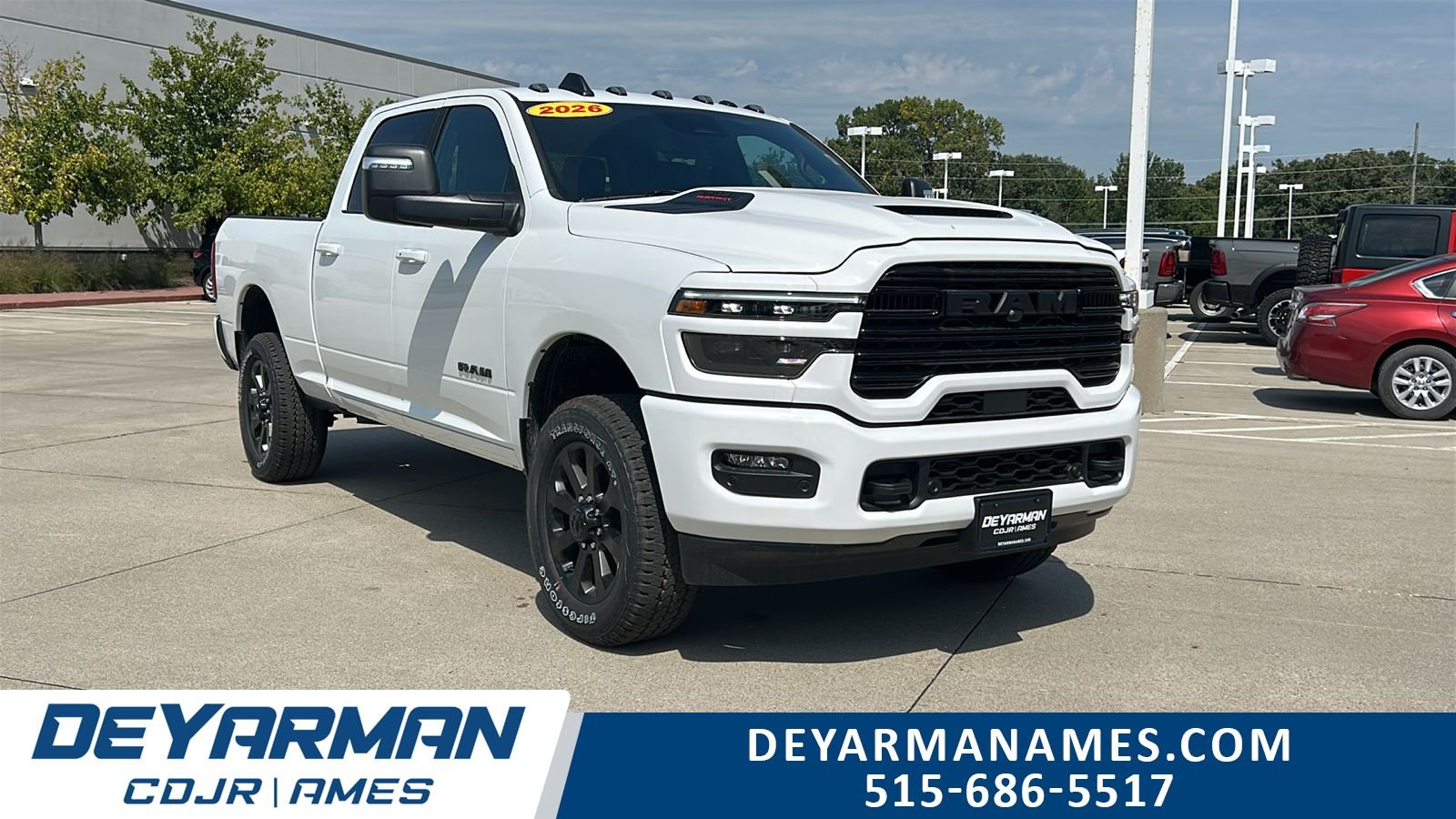New 2026 Bright White Clear-Coat Exterior Paint RAM Laramie image 1