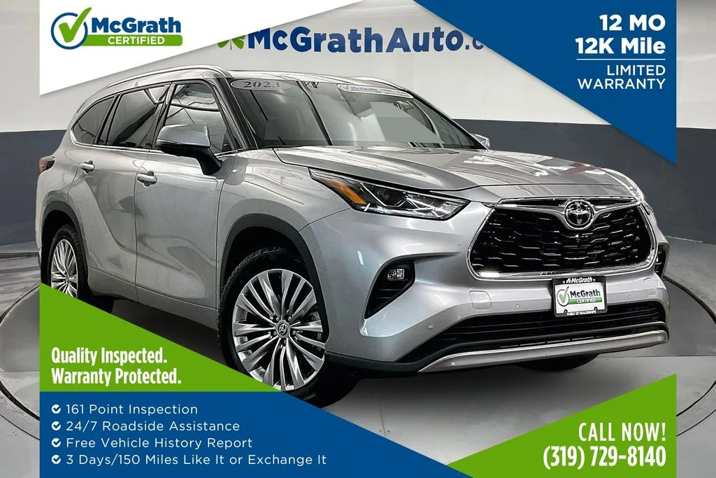 Certified Used 2023 Silver Toyota Platinum image 1