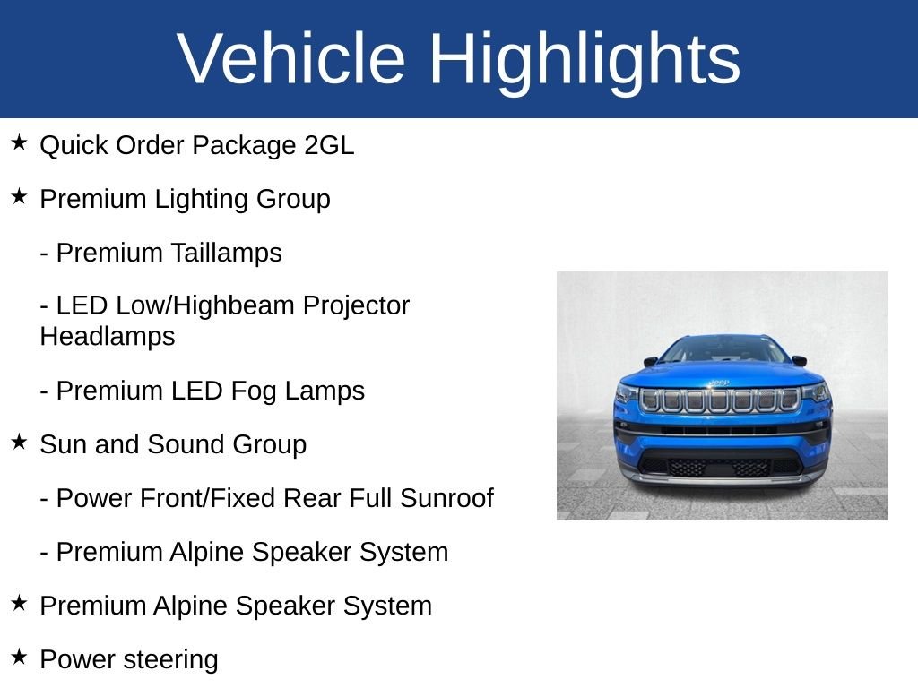 Used 2022 Blue Jeep Latitude Lux image 3