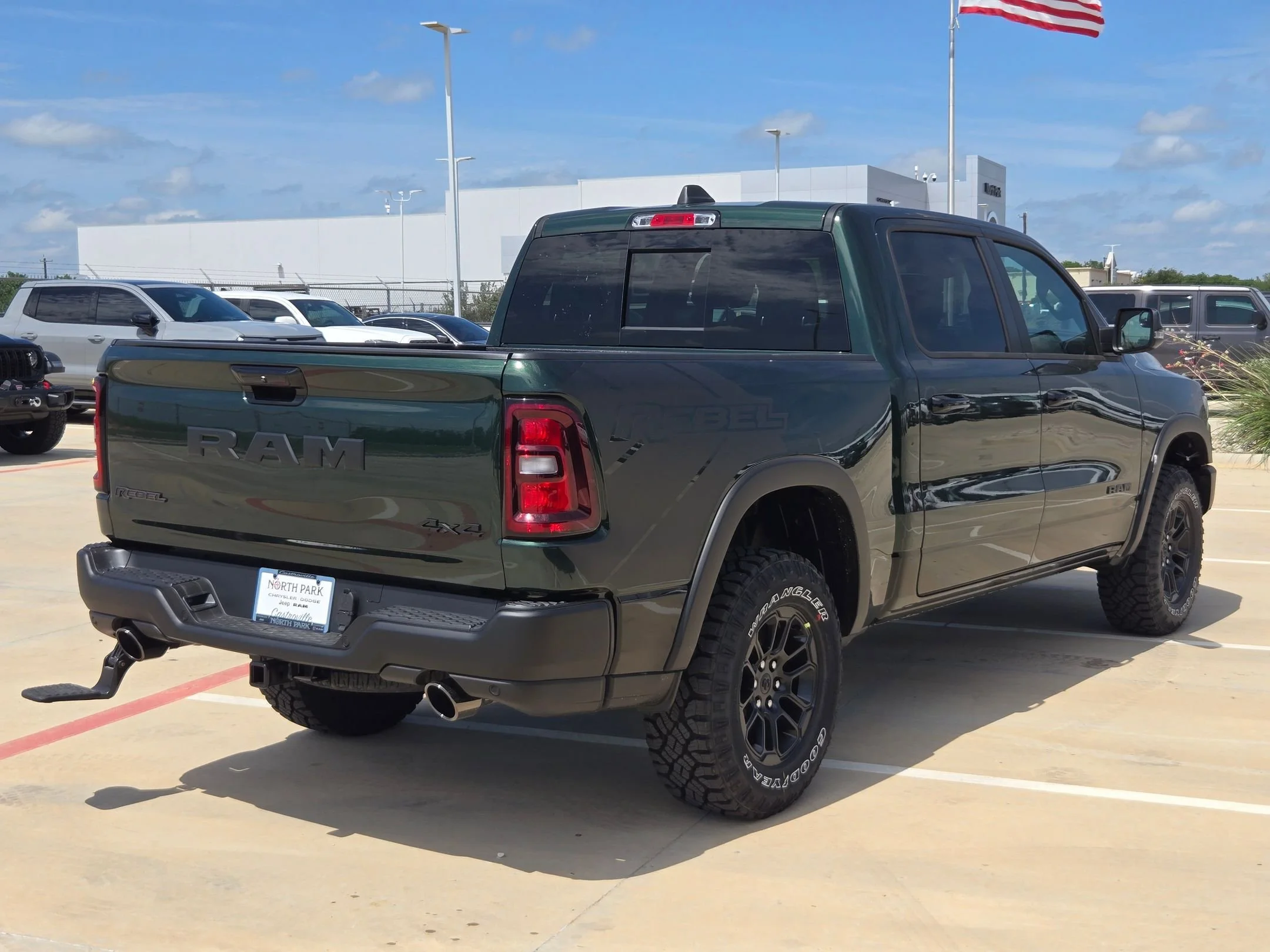 New 2026 Serrano-Green Metallic Exterior Paint RAM Rebel image 3