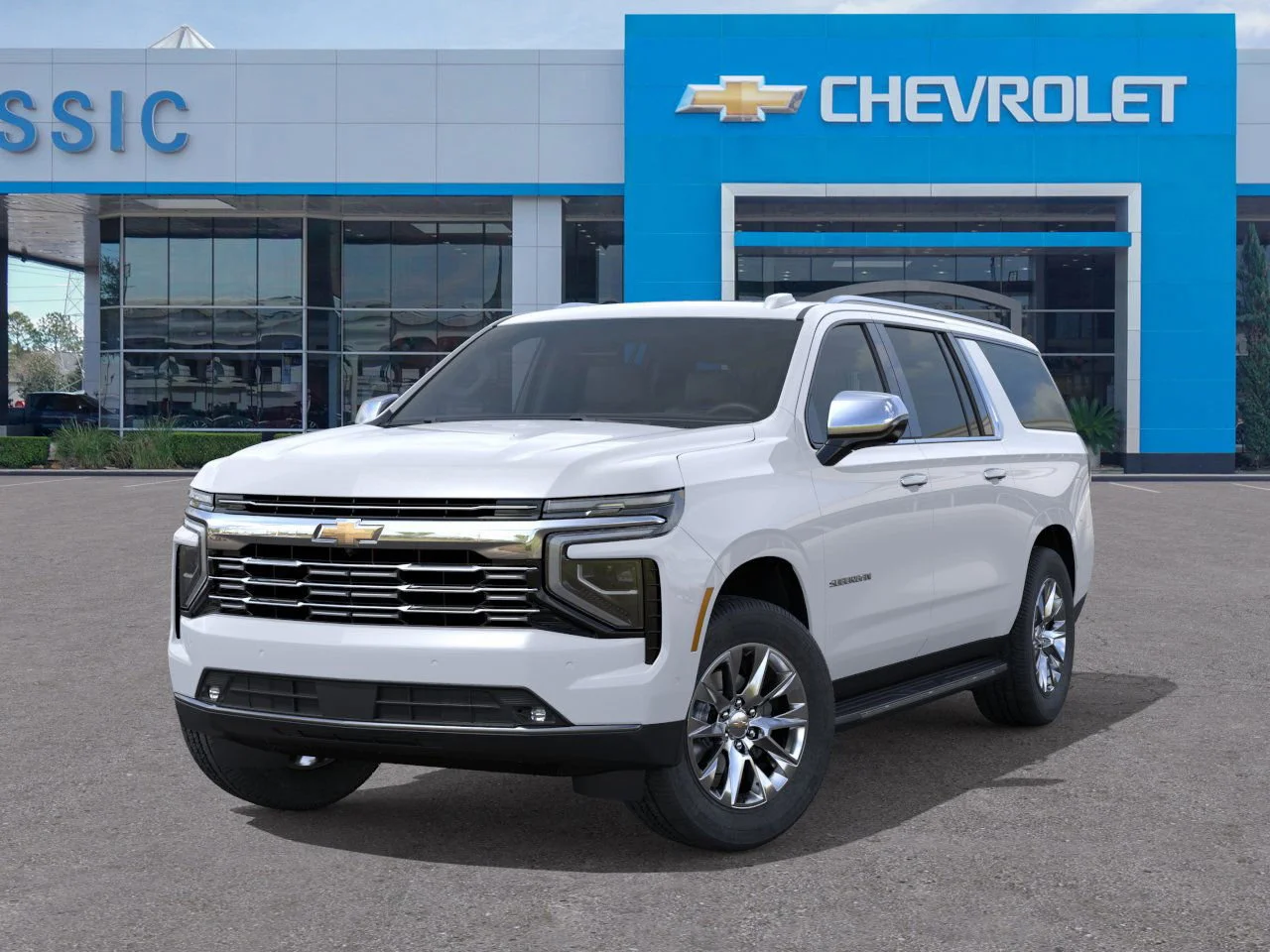 2026 Chevrolet Suburban Premier White at Classic Elite Chevrolet Sugar Land