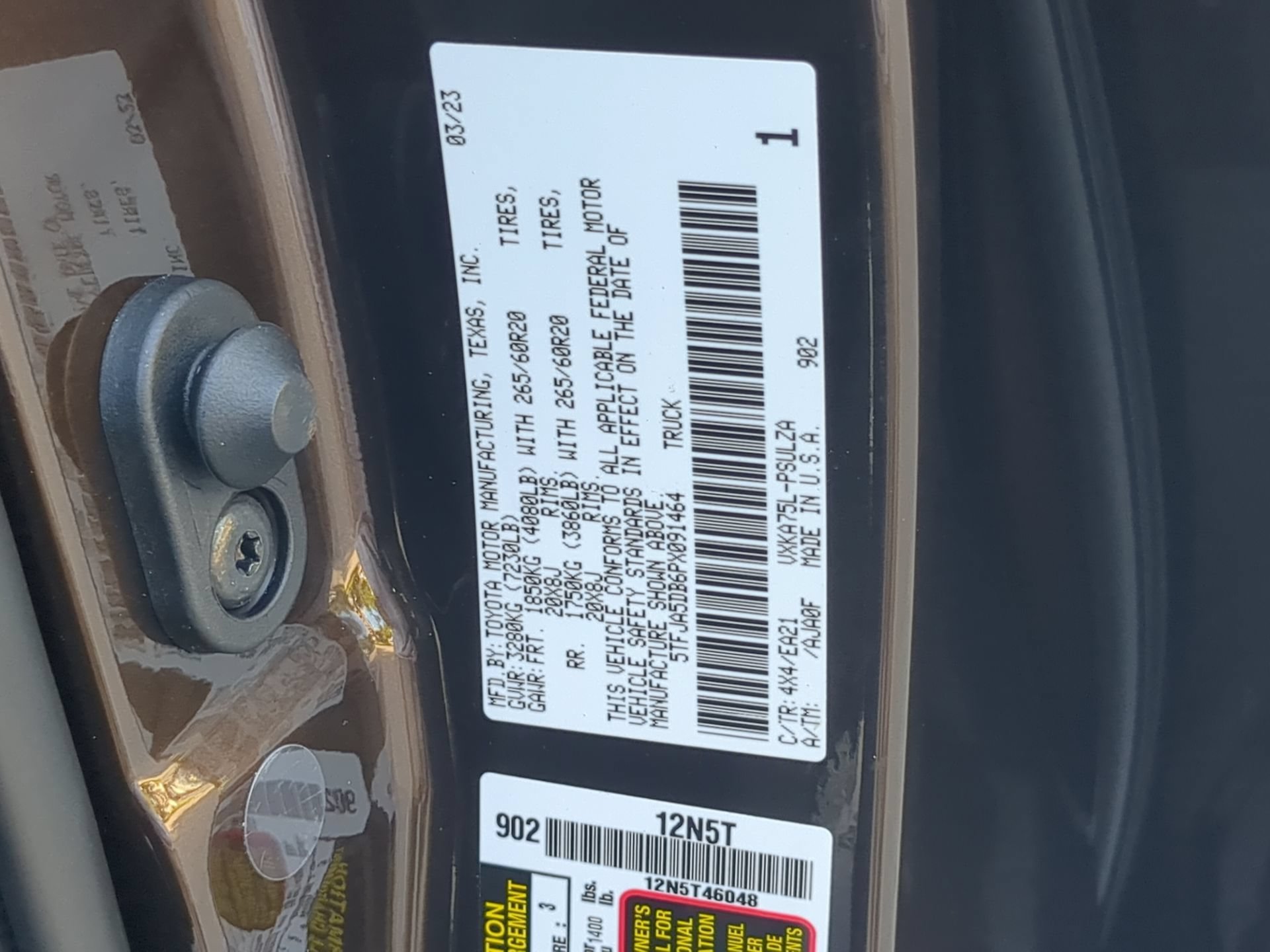 Used 2023 Smoked Mesquite Toyota Limited Crew Cab Pickup image 73