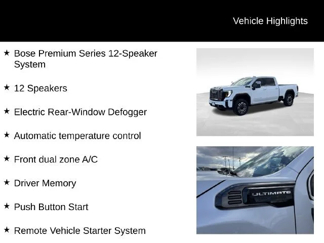 Certified Used 2025 White Frost Tricoat GMC Denali Ultimate image 16