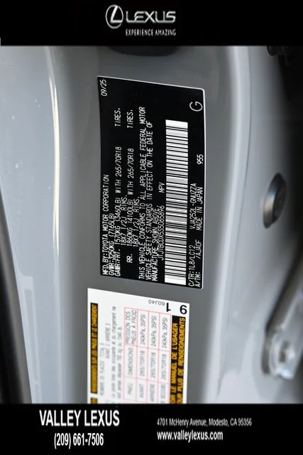Certified Used 2025 TITANIUM CARBIDE GRAY Lexus 550 Overtrail image 23