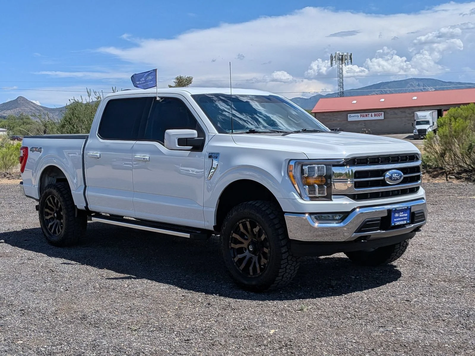 Certified Used 2022 White Metallic Ford Lariat image 3