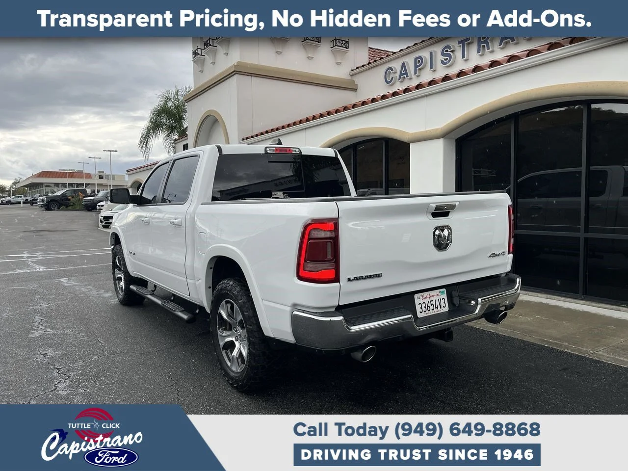 Used 2022 Bright White Clearcoat Ram Laramie image 13