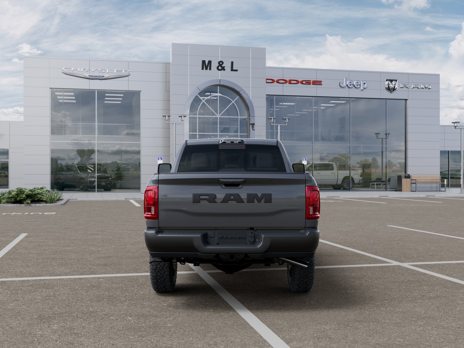 New 2026 Ceramic Gray Clearcoat RAM Power Wagon Crew Cab 4x4 6