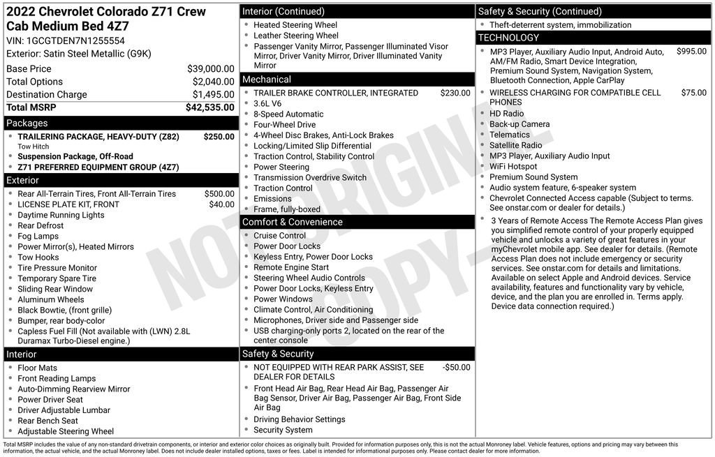 Used 2022 SATIN STEEL METALLIC Chevrolet 4WD Z71 image 39