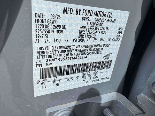 New 2026 Glacier Gray Metallic Tri-coat Ford Premium image 44