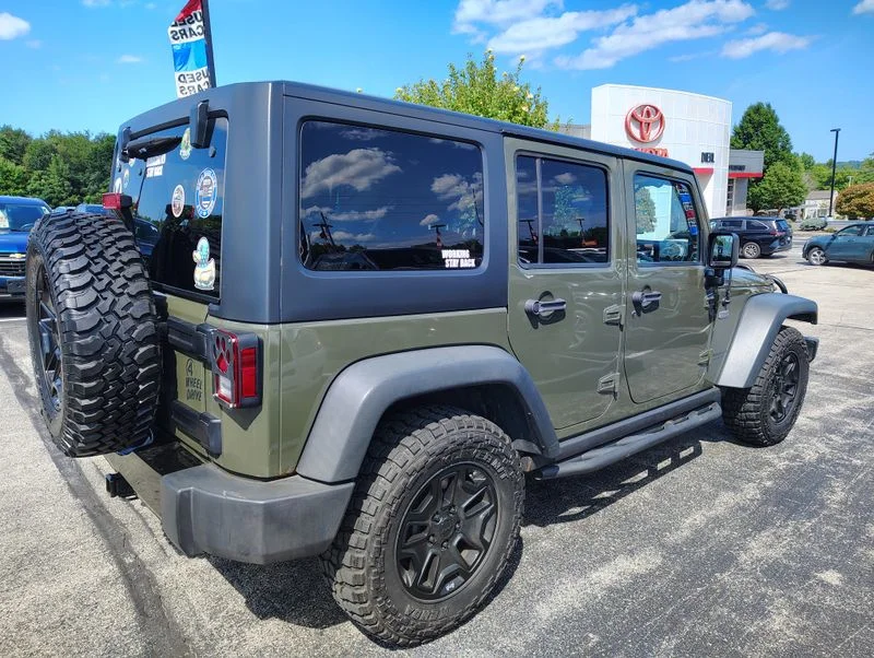 Used 2015 Green Jeep Unlimited Willys image 4