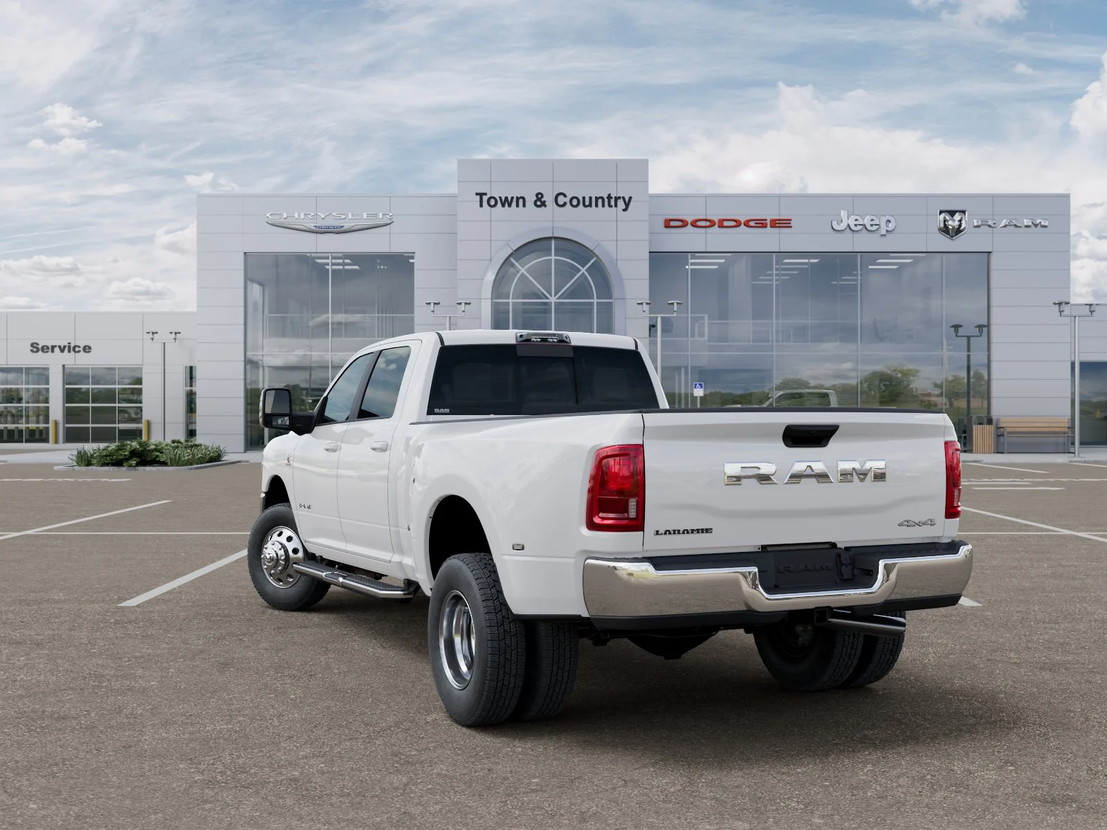 New 2026 Bright White Clear-Coat Exterior Paint RAM Laramie image 29