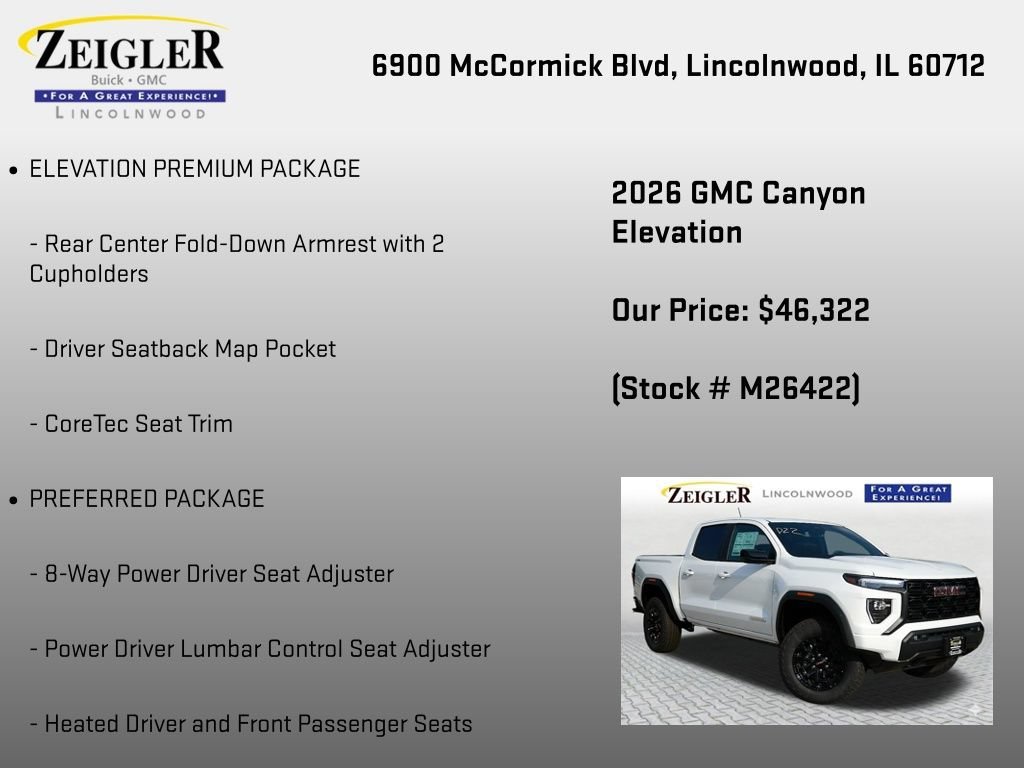 New 2026 Summit White GMC Elevation image 18
