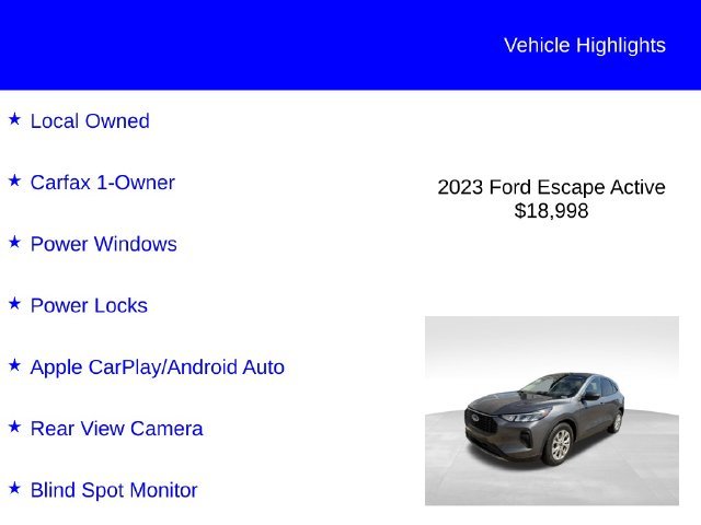 Used 2023 Carbonized Gray Metallic Ford Active image 2