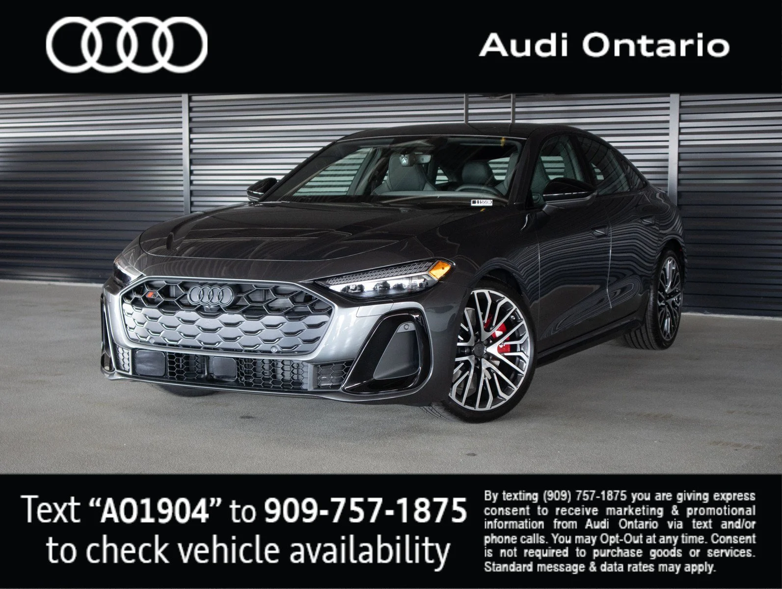 New 2026 Daytona Gray Pearl Effect Audi Premium Plus image 1