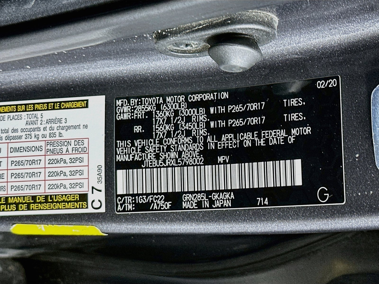 Used 2020 Magnetic Gray Metallic Toyota TRD Off-Road image 32