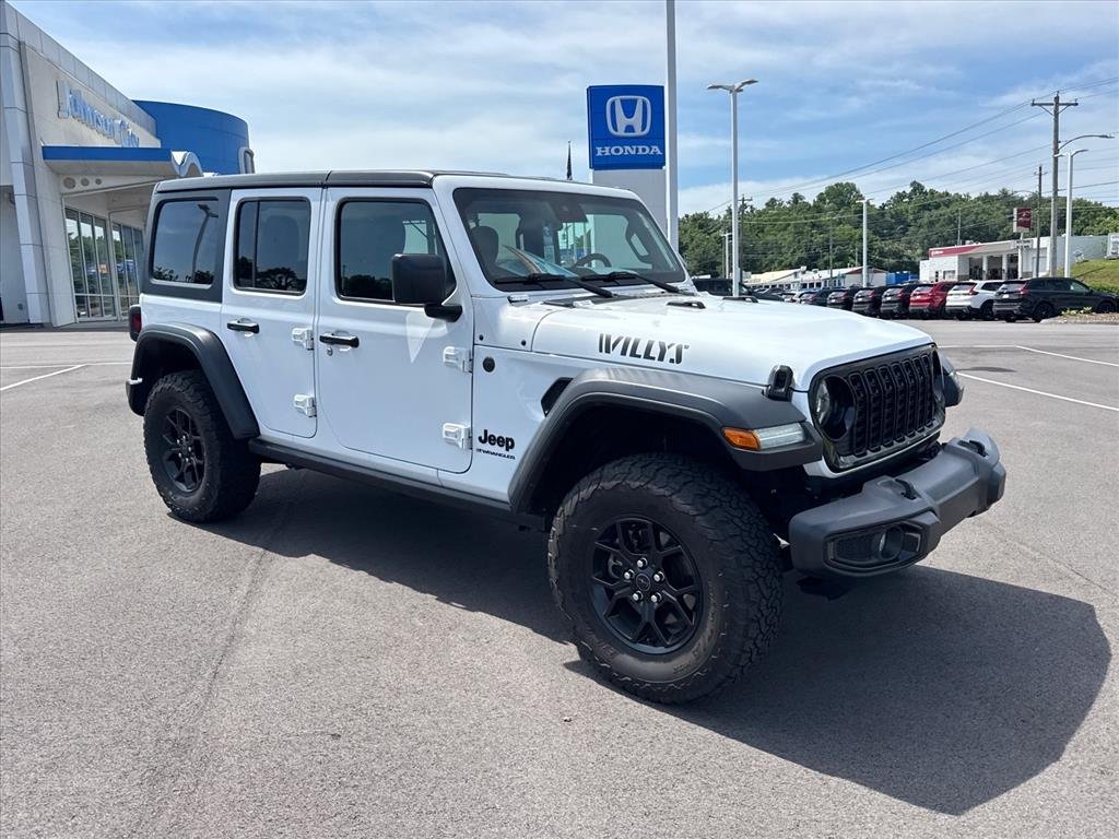 Used 2024 Bright White Clearcoat Jeep Willys image 10